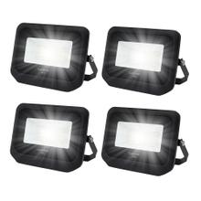Kit x 4 Reflectores Led Blanco 50W Exteriores/Interiores 6500k