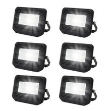 Kit x6 Reflectores Led Blanco 50W Exteriores y Interiores 