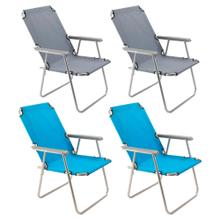 Kit x4 Reposeras Plegables Gadnic Playa Camping