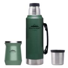 Kit Termo y Mate South Port 1L Acero Inoxidable