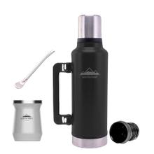 Kit de Termo 1.3 Litros Mate y Bombilla South Port Acero Inoxidable