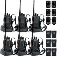 Kit x 6 Handy Baofeng BF-999S 5w 16CH UHF Hasta 10km 