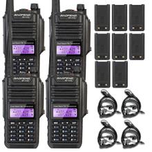 Handy Baofeng A-58 Kit x4 Bi-Banda 5w 128CH Hasta 12km + 8 Baterías y 4 Manos Libres