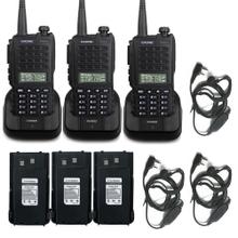 Handy Gadnic WK88 Kit x3 Bi-Banda 10w 128CH Hasta 12km + 6 Baterías y 3 Manos Libres