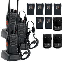 Handy Baofeng BF-999S Kit x3 5w 16CH UHF Hasta 10km + 6 Baterías y 3 Manos Libres