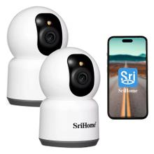 Kit de 2 Cámara de Seguridad IP SriHome 5MP Wifi 5g 2.4g