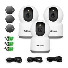 Kit x3 Camara de Seguridad Vigilancia SriHome 5mp Vision Nocturna Audio Wifi 2.4 GHZ 5 GHZ