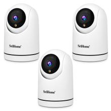 Kit x3 Cámara De Seguridad Srihome 1080p Audio Bidireccional