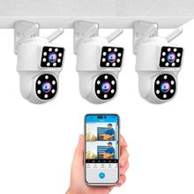 Kit x3 Cámaras De Seguridad SriHome Lente Dual WiFi Exterior Alerta Movimiento