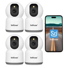 Kit de 4 Cámara de Seguridad IP SriHome 5MP Wifi 5g 2.4g