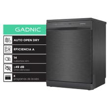 Lavavajillas Gadnic 14 Cubiertos Dark Inox 8 Programas Apertura Automatica