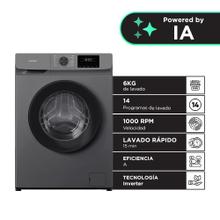 Lavarropas Automatico Gadnic 105 Kg Carga Frontal 14 Programas Inverter 1200 RPM Gris Oscuro