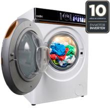 Lavasecarropas Codini BIAFB10014B 10kg A  7kg inverter  1400 rpm Color Blanco