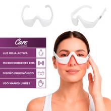 Masajeador De Ojos Care By Gadnic Luz Roja Microcorriente 4 Modos 3 Niveles Intensidad Bateria Recargable ABS Temporizador Inteligente