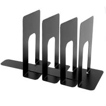Kit x4 Sujeta Libros Gadnic Metálicos Negros  Outlet