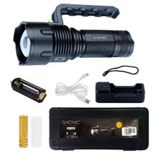 Linterna Táctica Militar Gadnic GD-LN35 Led 15000 Lúmenes Con Agarre Resistente al Agua
