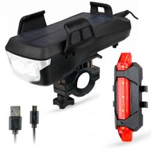 Kit Linterna Solar Gadnic Para Bicicleta Usb Led  Outlet
