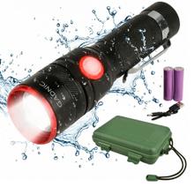 Linterna Gadnic Táctica LED 10000 Lumens Recargable Compacta Alta Potencia Uso Exterior