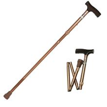 Bastón Ortopédico Maverick Liviano Plegable Aluminio 100kg Bronce