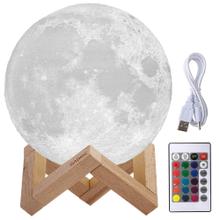 Lámpara Gadnic Luna 13cm 16 Colores RGB + Blanco Luz Cálida y Fría