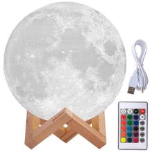 Lámpara Gadnic Luna 18cm 16 Colores RGB + Blanco Luz Cálida y Fría