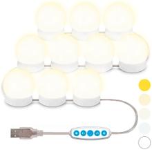 Kit 10 Luces Led Para Espejo Gadnic Z1300 Maquillaje Makeup Usb 