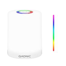 Velador Luz de Noche Gadnic LED Táctil RGB Recargable Portátil 