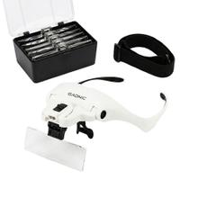 Vincha Lupa Gadnic Con Luz LED Y 5 Aumentos Profesional Manos Libres