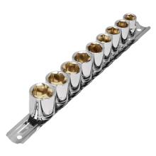 Set 9 Bocallaves Pretul 3/8 Pulgada Dado Cuadro 3/8 A 7/8 Hexagonal Outlet