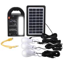 Luz de Emergencia Solar Gadnic LM1K Panel Portátil Cargador