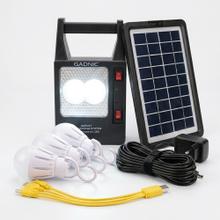 Luz de Emergencia Portátil Gadnic Panel Solar Con USB 3 Lámparas LED  