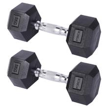 Kit x2 Mancuernas Hexagonales 5 Kg Force by Gadnic Engomadas Antideslizantes