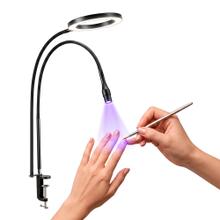 Lámpara UV Uñas Care By Gadnic Con Aro De Luz Ajustable Manicura