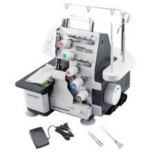 Maquina de Coser Overlock Gadnic SW9900 Semi Industrial 5 Hilos Luz Led y Pedal