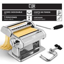Maquina Para Pastas Cuk By Gadnic Manual Acero Inoxidable 410 7 Posiciones Corte De Fideos 2 A 6 Mm Con Prensa De Sujeción