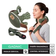 Masajeador Cervical De Cuello Y Hombros Gadnic 20W Motor Brushless 3 Niveles Calor Bateria 2000mAh Conexión Tipo C