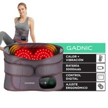 Faja Masajeadora De Cintura Gadnic Inalámbrica Recargable Lumbar Con Calor Y Vibración