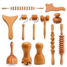 Set Maderoterapia 12 Piezas Gadnic De Madera  Facial Corporal Completo 