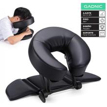 Almohada Reposacabeza Masajeadora De Escritorio Gadnic Ajustable 0 A 90 Grados Plegable Con Giro 360 Y Soporte Facial Acolchado