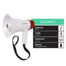 Megáfono De Mano Gadnic Grabador Voz Música 30 W Recargable