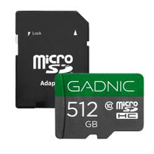 Memoria Micro SD Gadnic 512gb con Adaptador Velocidad en Transferencia 