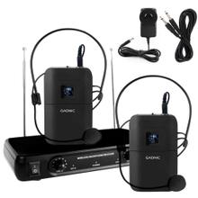 Micrófono Inalámbrico Vincha Gadnic 2CH + 2 Mic Hasta 100mts Ideal Conferencias