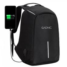 Mochila Antirrobo Gadnic 35 Litros Porta Notebook Tela Anti Cortes Puerto USB