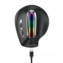 Mouse Inalambrico Vertical Ergonomico Gadnic RGB 500mAh USB C Dual 2 4G Bluetooth 6 Botones DPI Ajustable 1600 ABS Superlight 120g Multi Dispositivo