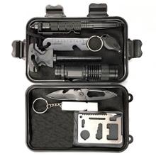 Kit Tactico Militar De Supervivencia 9 En 1 Caja Plastica