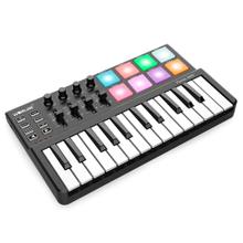 Mini Teclado Panda Mini 25 Teclas USB Luces Led