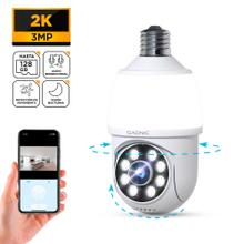 Cámara de Seguridad WiFi Gadnic Lámpara 360° 3MP 