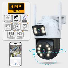 Cámara de Seguridad Ziyen ZX57 Lente Dual 4MP Domo Exterior WiFi Control Por App