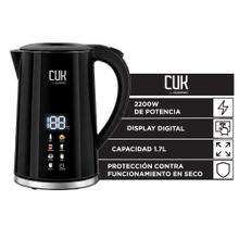 Pava Eléctrica Cuk By Gadnic 1.7L 2200W Con Display Digital Acero Inoxidable