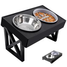 Cuenco Elevado Mueble para Mascotas Gadnic PET09 Platitos de Agua y Comida